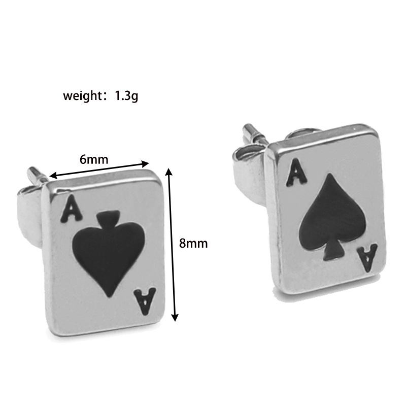 3g Weight 0.03µm Gold Plating Thickness 201 Stainless Steel Ear Needle Material Retro Geometric Stainless Steel No Inlaid Earrings Ear Studs