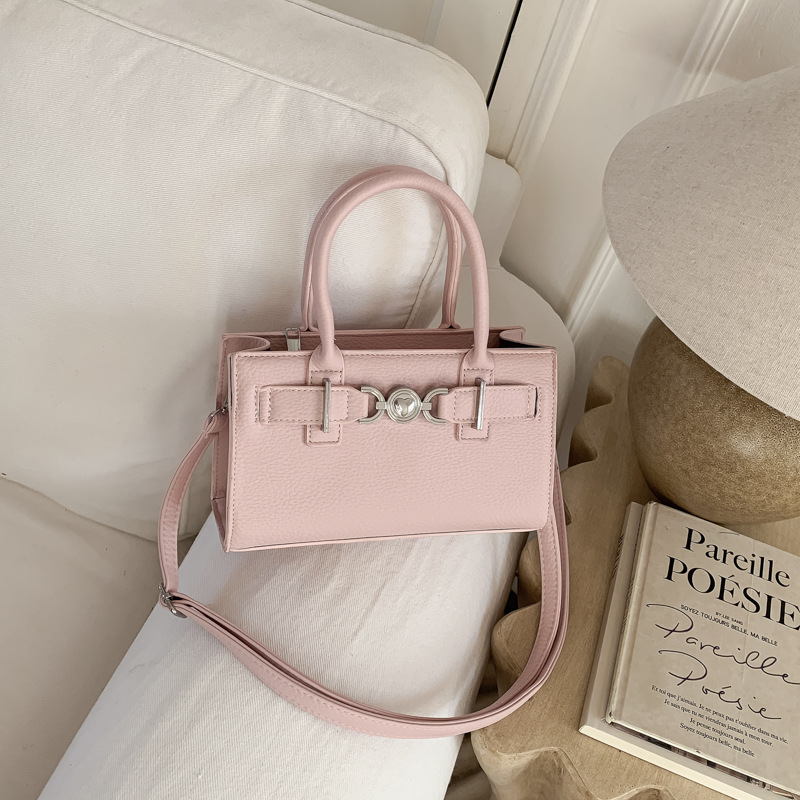 Nicho Zhong bolso retro mujer 2026 nueva textura lichi estampado bolso pequeño cuadrado de viaje ocio mochila de hombro image 15
