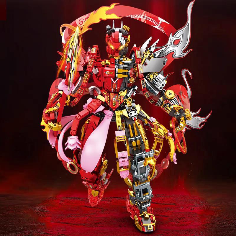 新しいネザ三王子 Ao Bing 戦闘機械ロボット少年組み立てビルディングブロックおもちゃホリデーギフト|undefined
