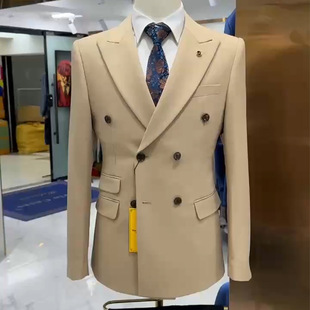 Man Suit Cross-Border Export Men's Youth Slim Suit Suit Fashionable Men's Suit Two-Piece Suit