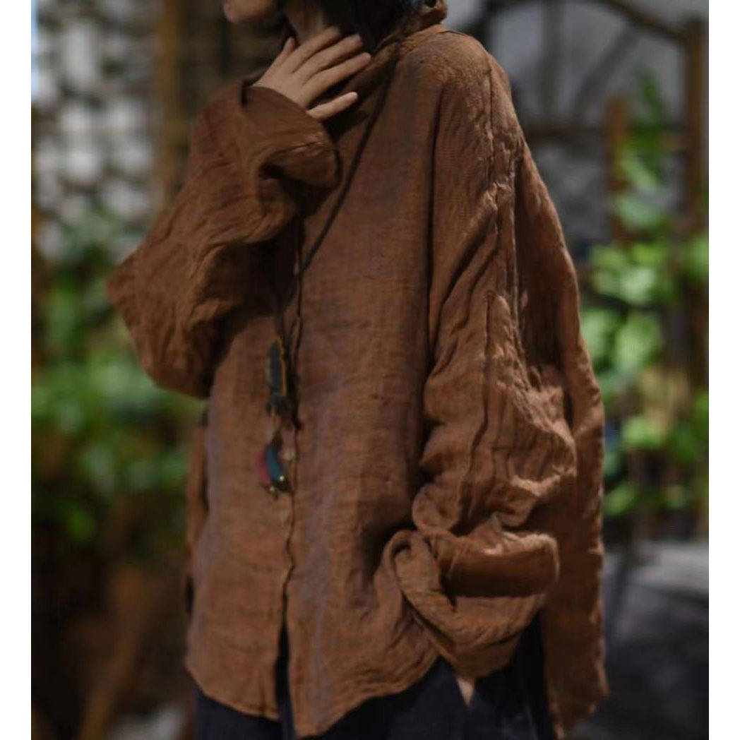 Solid color base body-friendly cardigan