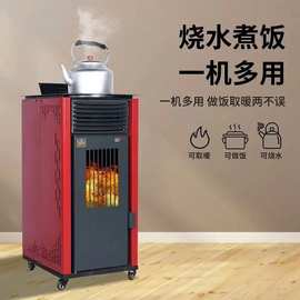 颗粒取暖炉 风暖 水暖  家用 生物质颗粒采暖炉 真火壁炉