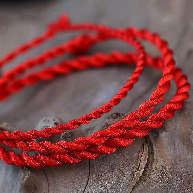 New 2023 Zodiac Year Red Rope Bracelet for Men and Women Couples Hand-Woven Hand Rope Gold and Silver Jewelry with Accessories Rope