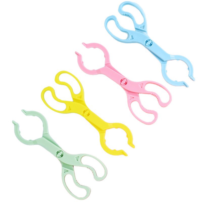 Tarjeta de inglés clip de biberón antideslizante resistente a altas temperaturas clip de botella clip de pezón desinfección anti-escaldado clip de botella de mano