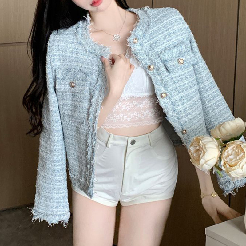 French-Style Tweed Jacket for Women, 2026 Autumn and Winter New Model, Petite Elegant Fringe Chic Short Coat