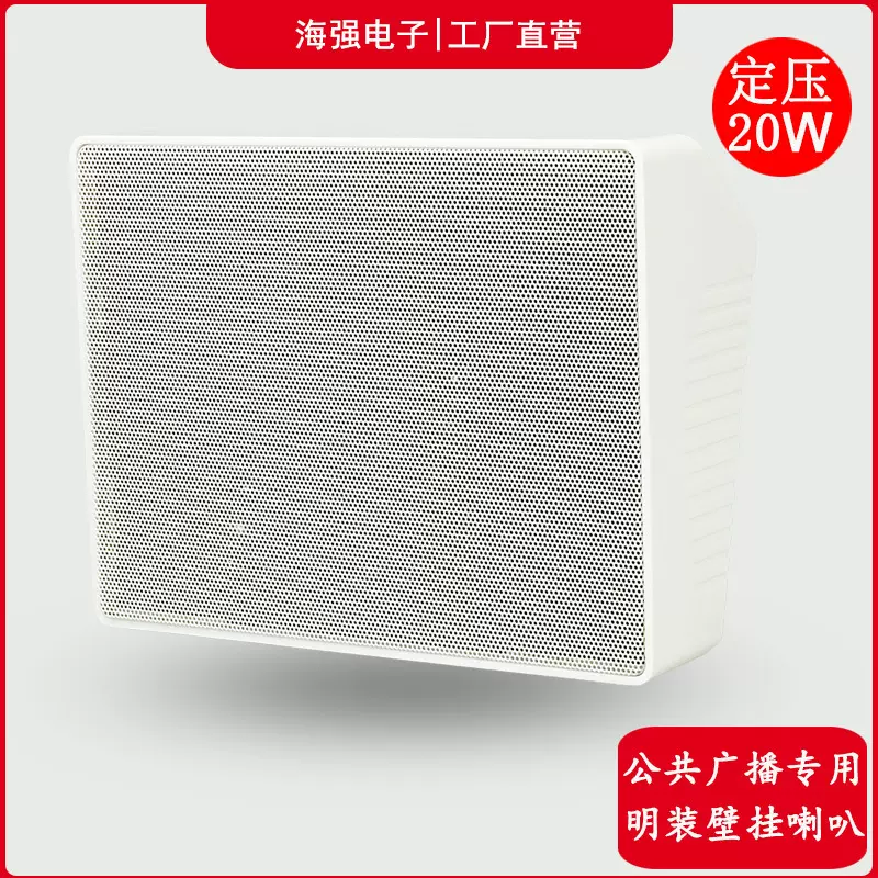 工厂批发4寸20W定压会议音响壁挂音箱教学喇叭公共广播低音大功率