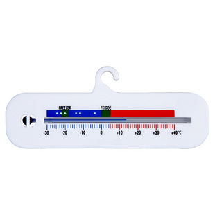 High precision easy to read scale refrigerator plastic glass tube thermometer