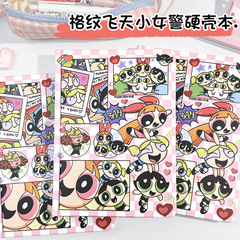 新型飛天小女警A5カラーページ硬殻本学生高颜値ノートアニメメモ帳が厚くなった