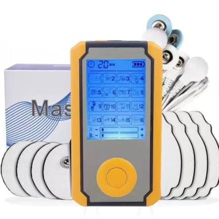 跨境俄罗斯ozon 橙色16模式TENS经络理疗仪 便携EMS脉冲按摩器