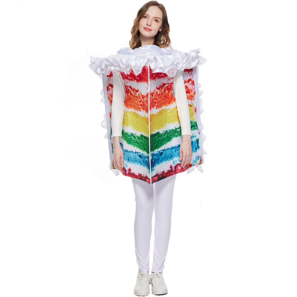 Cream rainbow suit