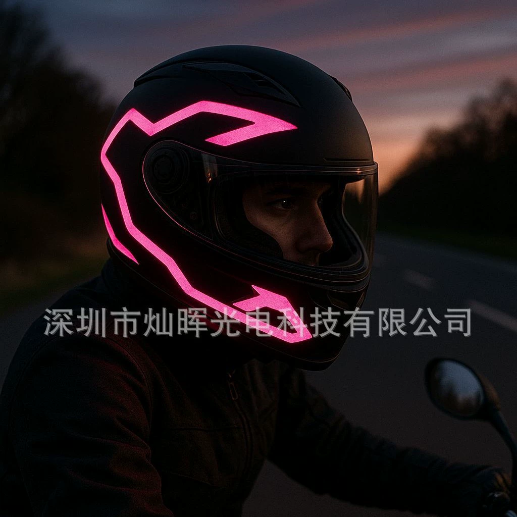 Светящаяся полоса EL, декоративная световая полоса, холодный свет, светящийся шлем, световая полоса для мотоцикла, мотоциклетный шлем, предупреждающая световая полоса безопасности