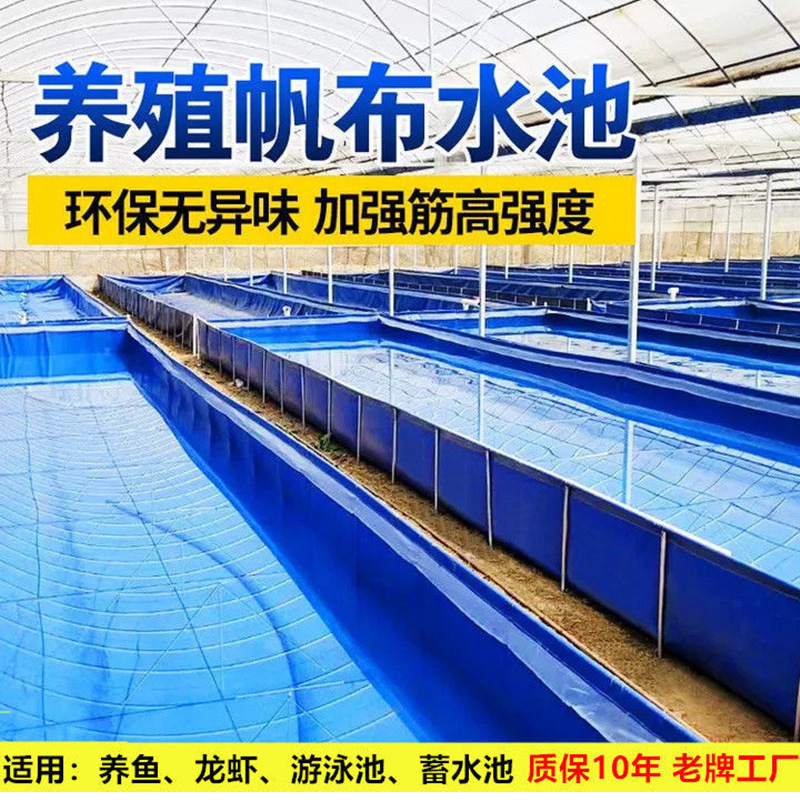 帆布鱼池刀刮布养殖水箱篷布户外游泳池机器设备防尘罩防雨罩