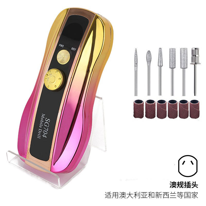 Polizador de uñas conveniente, tipo de carga inteligente, pulizador de uñas transfronterizo profesional de descarga de uñas 35000RPM