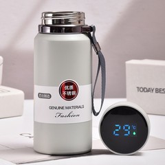 Stainless steel 316 vacuum insulated smart travel cup, outdoor large capacity portable simple strap sports water bottle gift cup