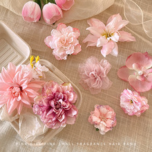 夏季海边度假风超仙花朵发夹高级感精致高颜值轻奢发饰可爱配饰