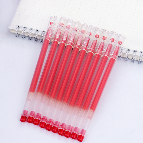 High-capacity, powerful-write neutral pen 0.5mm red, blue, black all-needle-tube signature pen creative student exam water-based pen