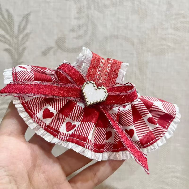 新款雪莉玫裙子珍珠蝴蝶结蕾丝边裙子毛绒公仔辅料【仅售衣服】|undefined