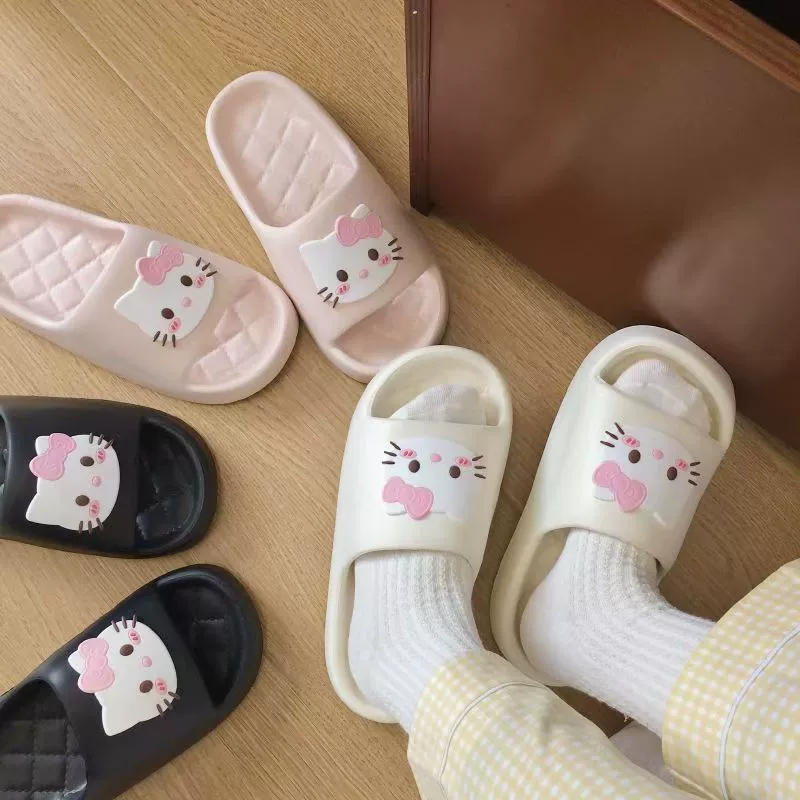 Симпатичные kitty кошачьи тапочки носить на улице