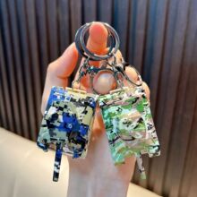卡通军事回弹坦克钥匙扣挂饰精致学生背包汽车钥匙挂件小礼品批发