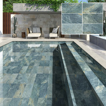 设计师300X600mm大理石陶瓷马赛克瓷砖酒店水疗别墅游泳池马赛克
