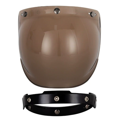 Factory Motorcycle Helmet Retro Motorcycle Safety Supplies - light-tea-piece-black-holder