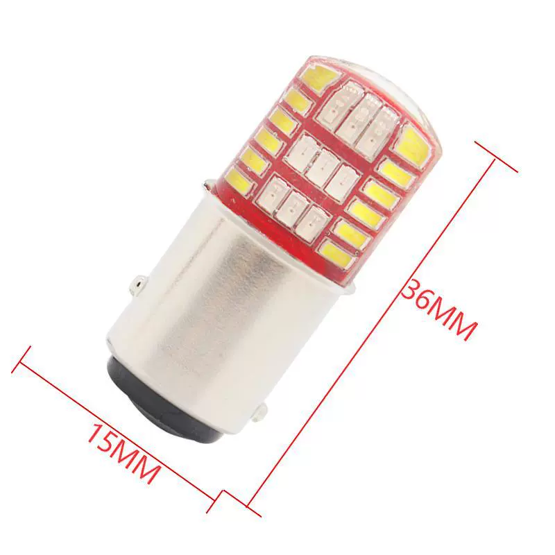 Двухцветные LED-огни мотоцикла/автомобиля, мигалки, световой тормозной сигнал 1157-3014-42smd силиконовая лампа