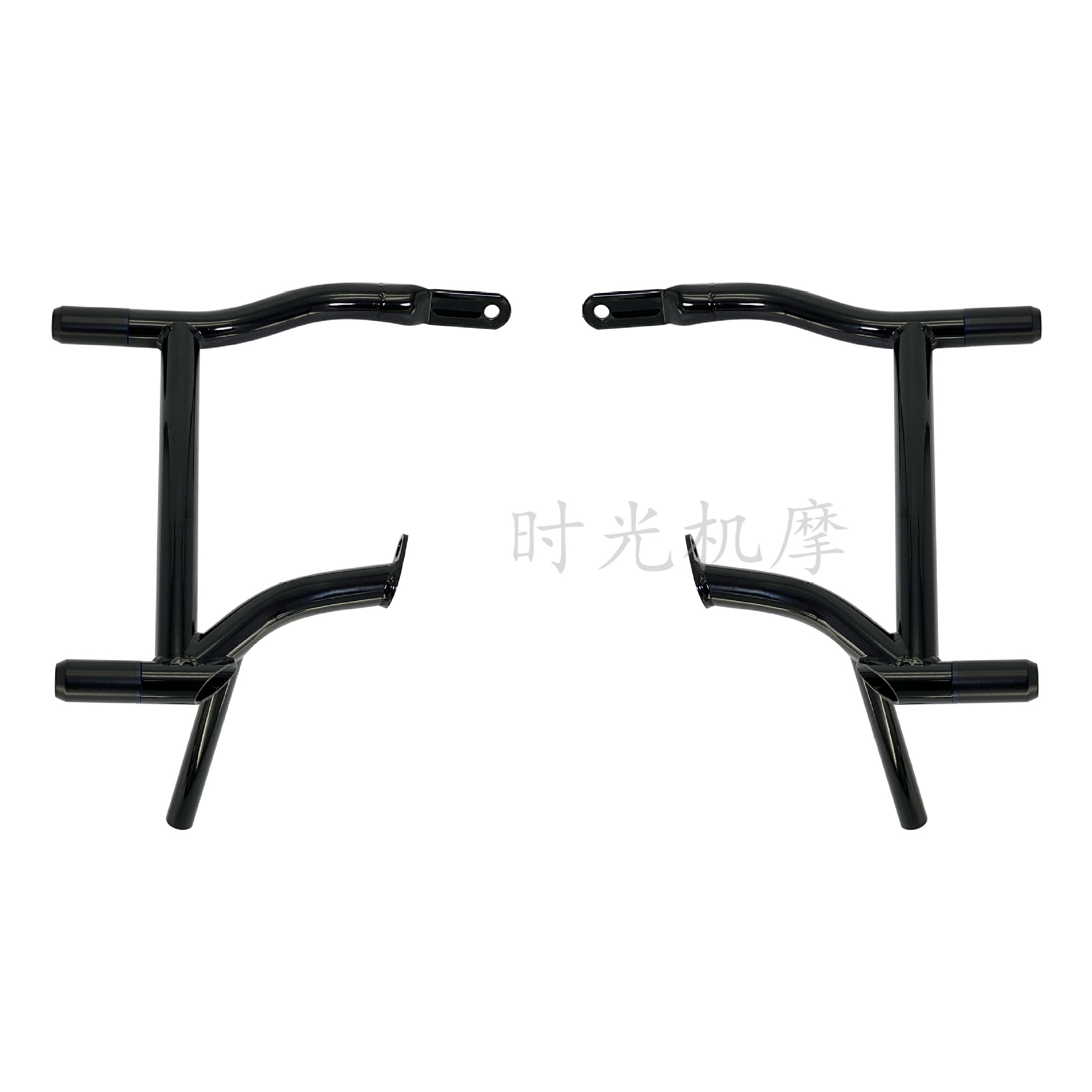 Suitable for Harley Avenue Highway Glide Road King Modified DS Style Front and Rear Slotted Bumper Anti-fall Protection Rod