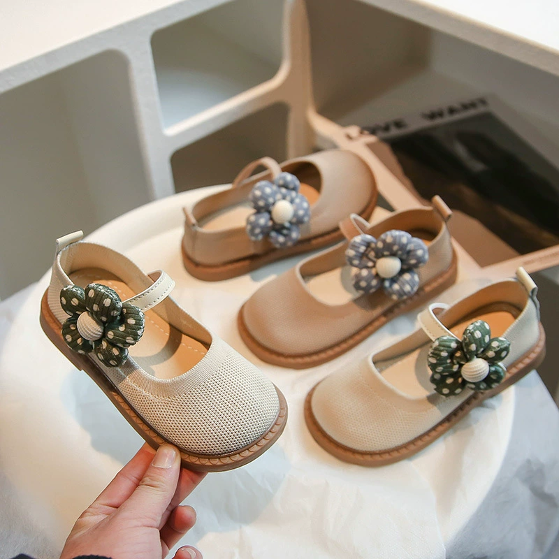 Детская кожаная обувь 2024 весна и осень новая мода