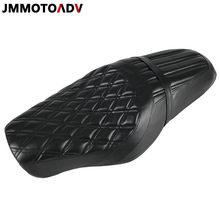 适用哈雷XL883 1200 X48 改装双人连体座 前后一体坐垫 加厚皮座