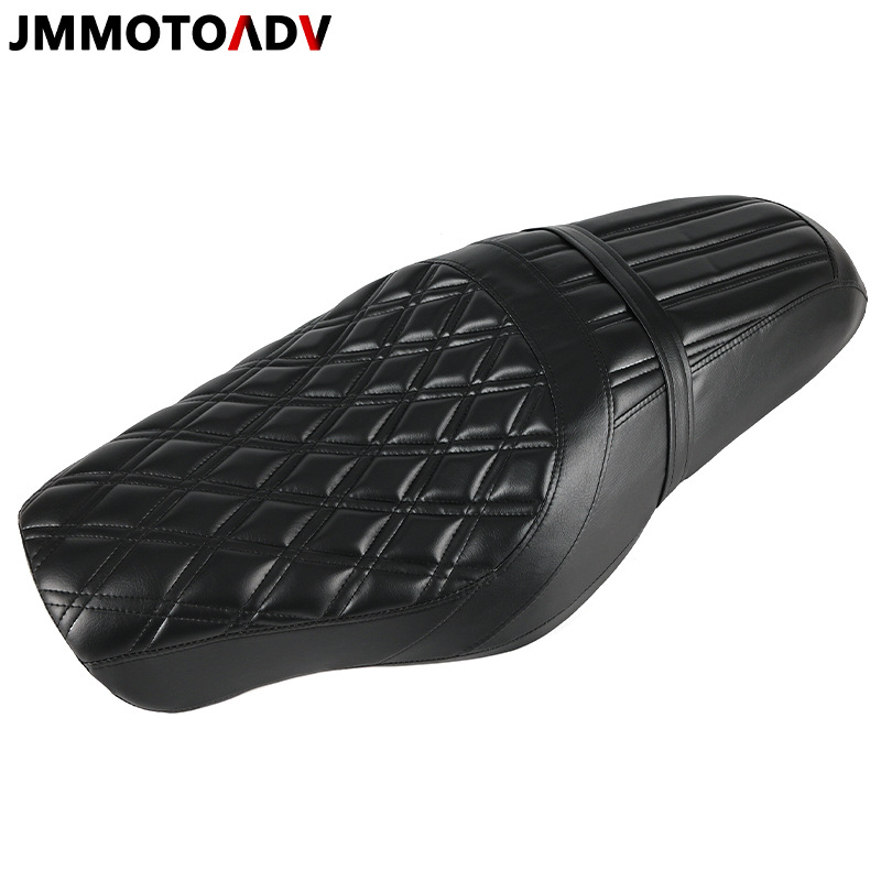 适用哈雷XL883 1200 X48 改装双人连体座 前后一体坐垫 加厚皮座