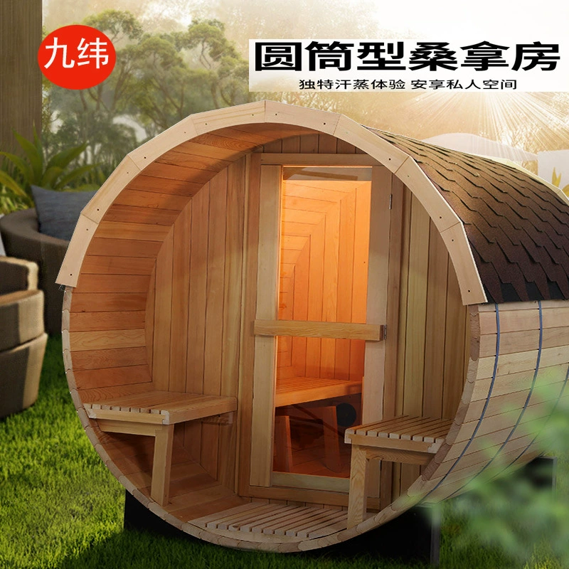 Оптовая продажа от производителя: уличная сауна-бочка, сухая паровая сауна, сауна с подогревом из вулканического камня, сауна из железной древесины пихты.