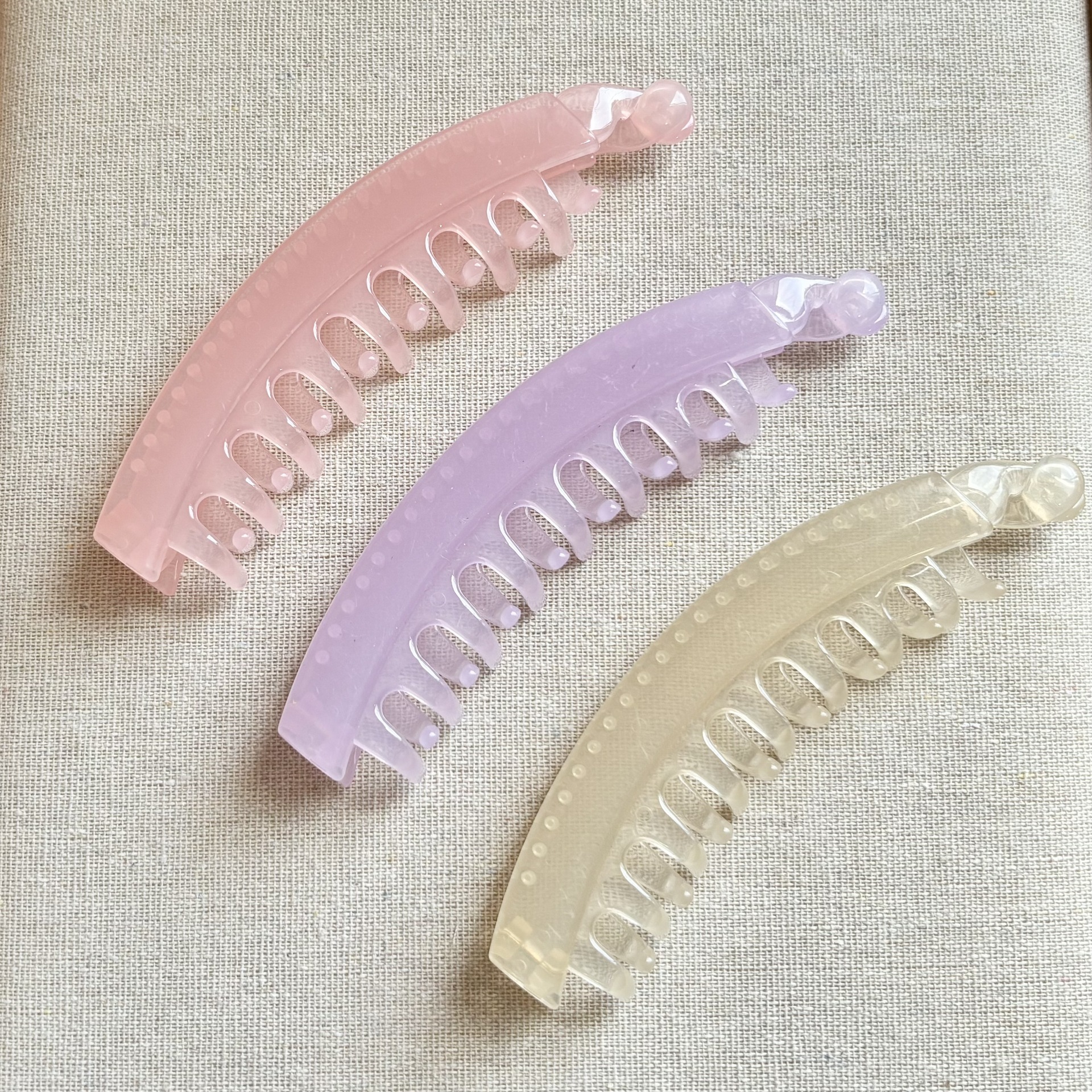 Large Banana Hair Clip for Women with Thick Hair, 2025 New High Ponytail Tool, Fixed Claw Clip, Vertical Clip