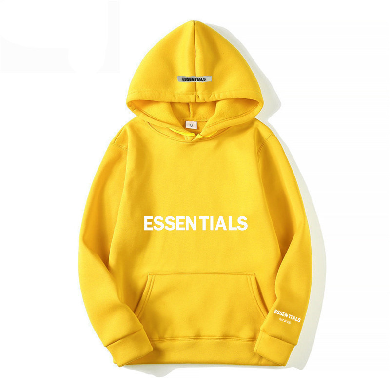 High Street Men's and Women's Multi-Line Essentials Hooded Loose Sweatshirt Pocket Casual Couple Sports Sweatshirt European and American Style