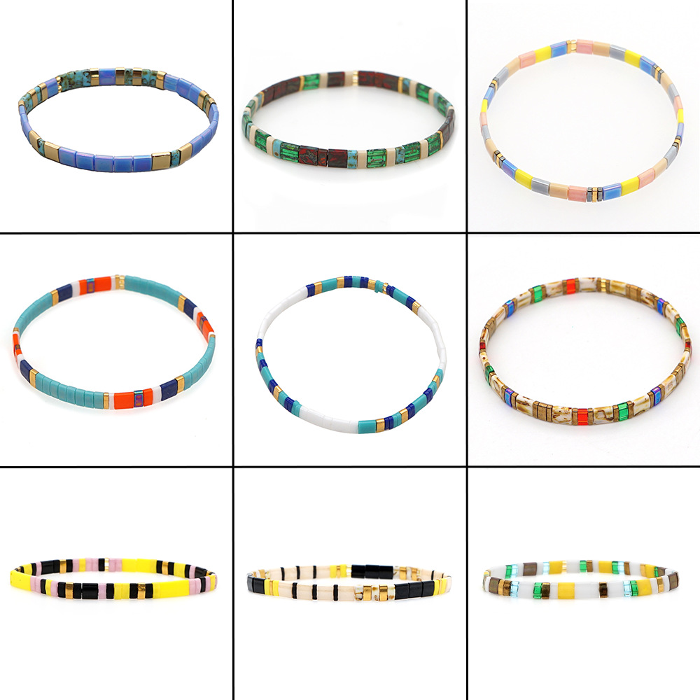 Bohemian Multi-layered Woven Beaded Bracelet Wholesale display picture 1