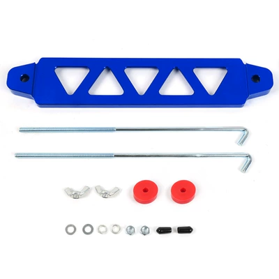 Digər kuzov və aksesuarlar – modified battery bracket aluminum alloy - blue-triangular-5-holes-with-hook-accessories