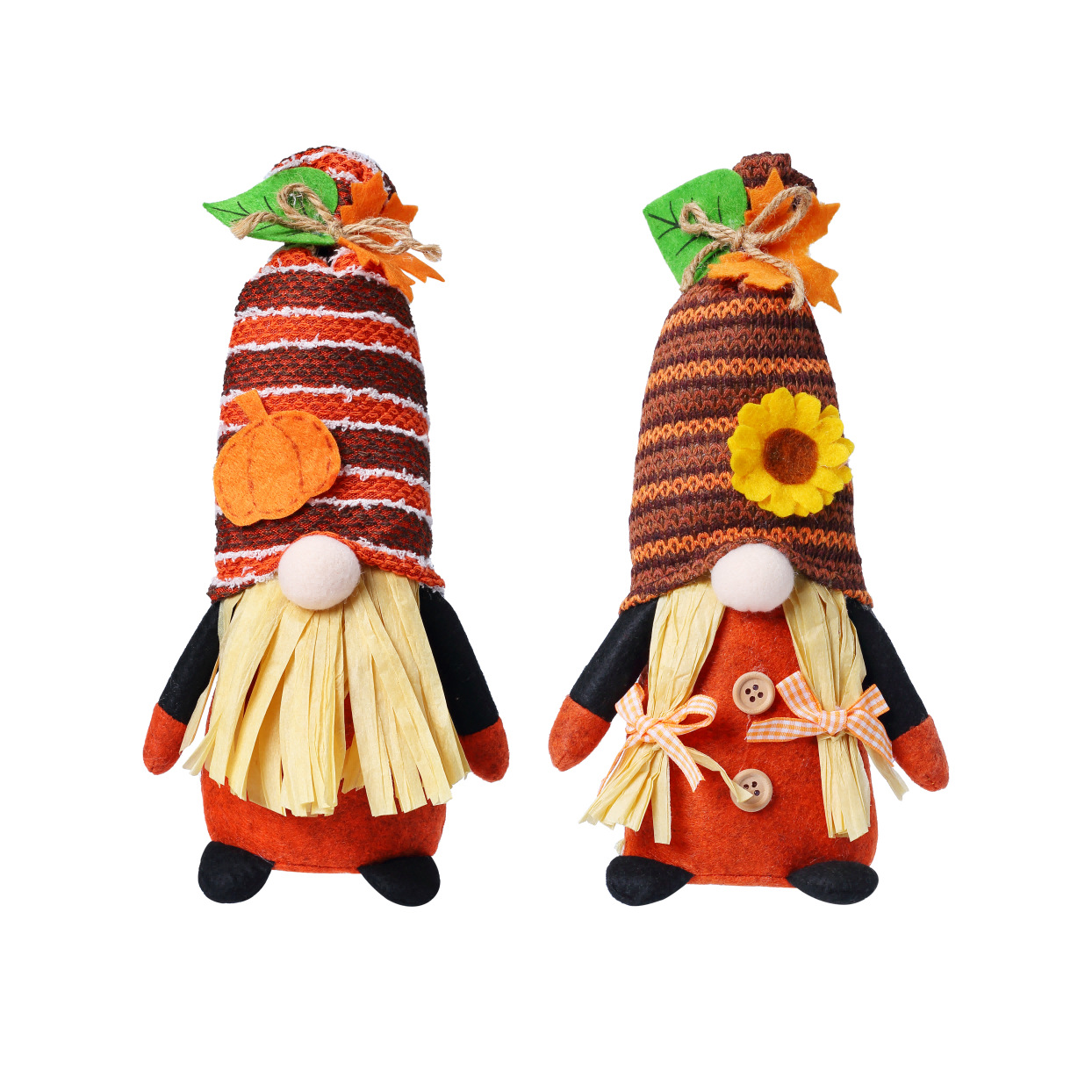 Nuevo festival de cosecha de felpa de Acción de Gracias transfronterizo decoración muñeca sin rostro calabaza hoja de arce Rudolph decoración lote