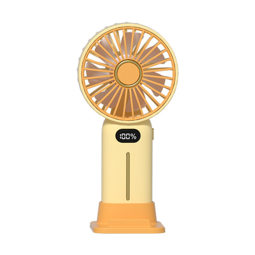 New Digital Display USB Handheld Fan Mini Portable Compact Three-Speed Wind Student Gift Upgraded Version
