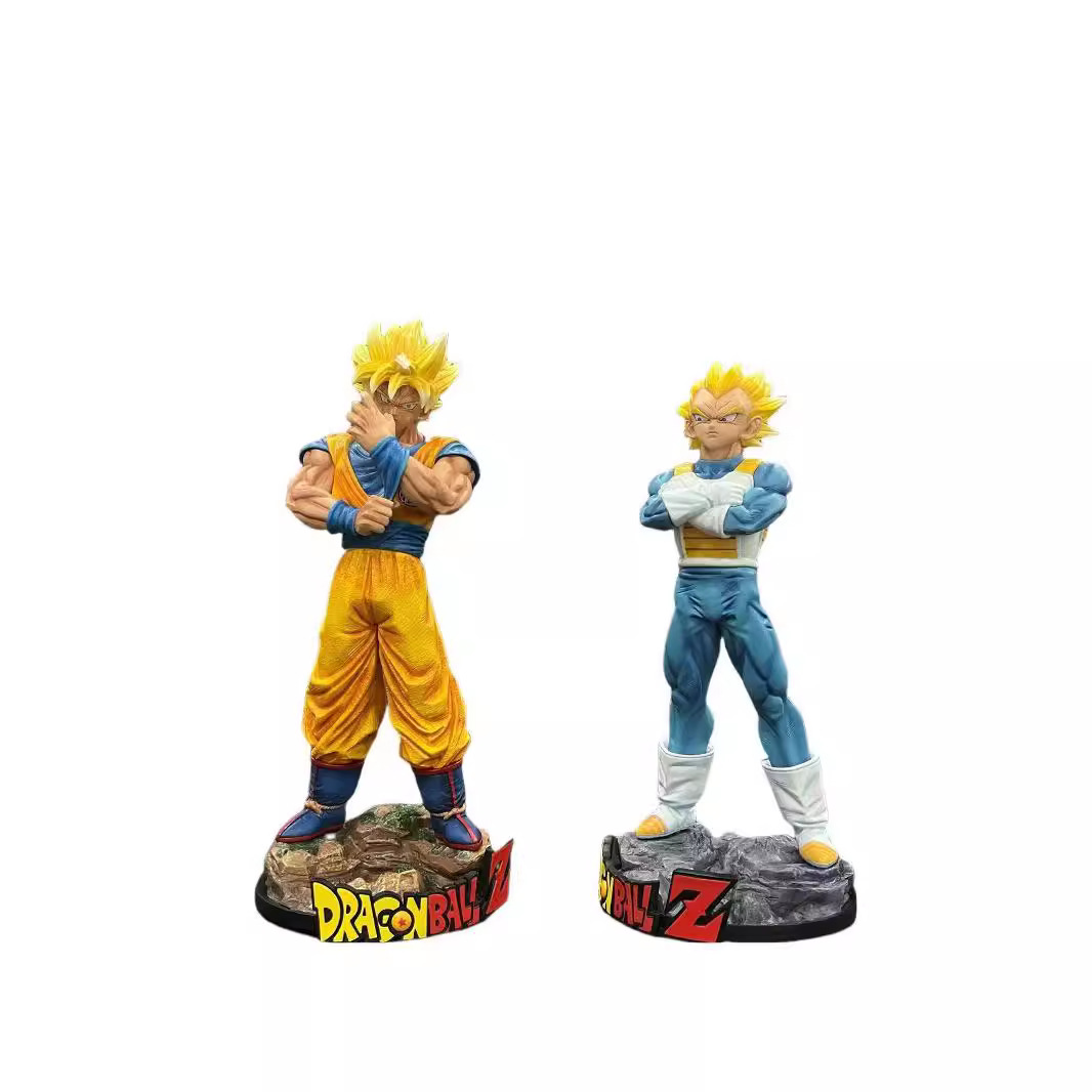 ドラゴンボール戦士立ち姿余震悟空とベジェータ共感セットスーパーサイヤ人フィギュア置物