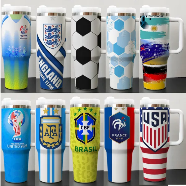 40oz Tumbler Stainless Steel Ice Cup 2026 World Cup Fifa World Cup Car Cup