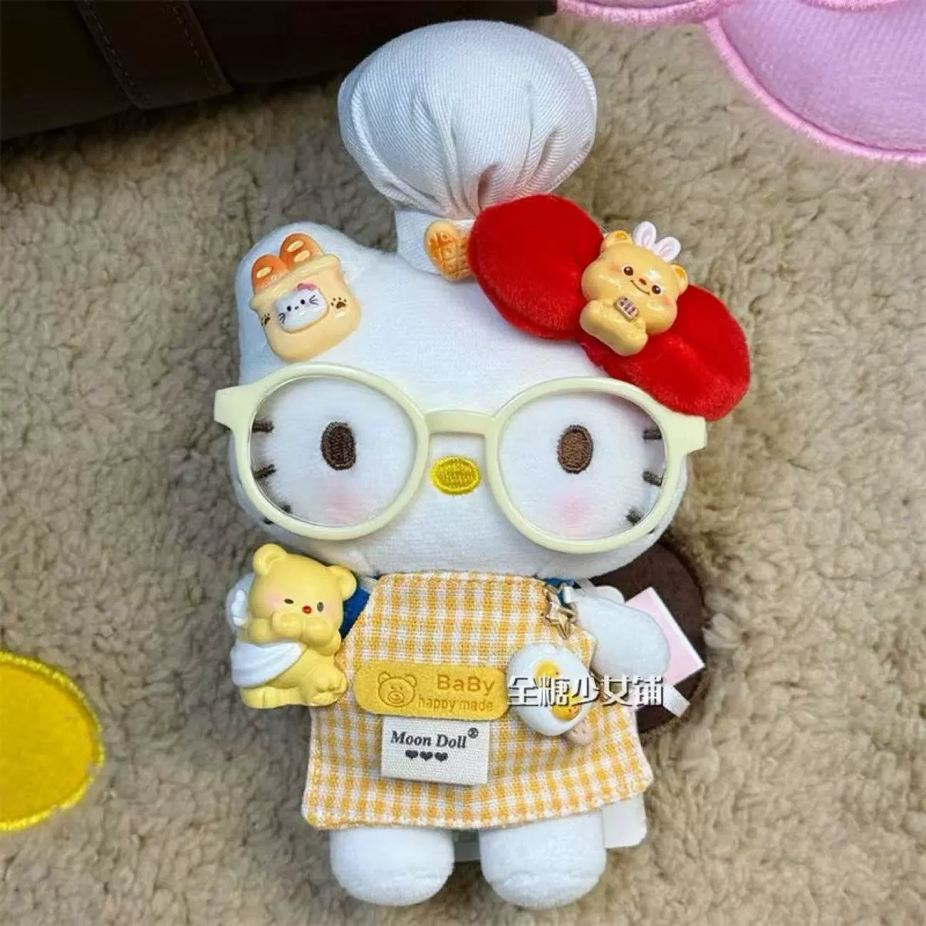 Плюшевый брелок (Sanrio) Hello Kitty, плюшевая кукла-талисман, размеры 10–16 см