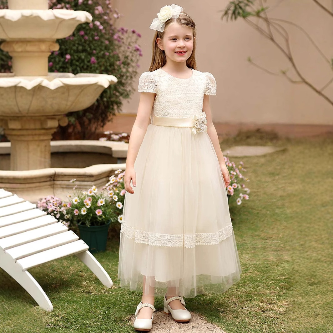 Comercio exterior Amazon Vestidos para niños Falda tutú Vestido de gasa de princesa para niñas Espectáculo de pasarela Falda larga Ropa para niñas Ropa para niños