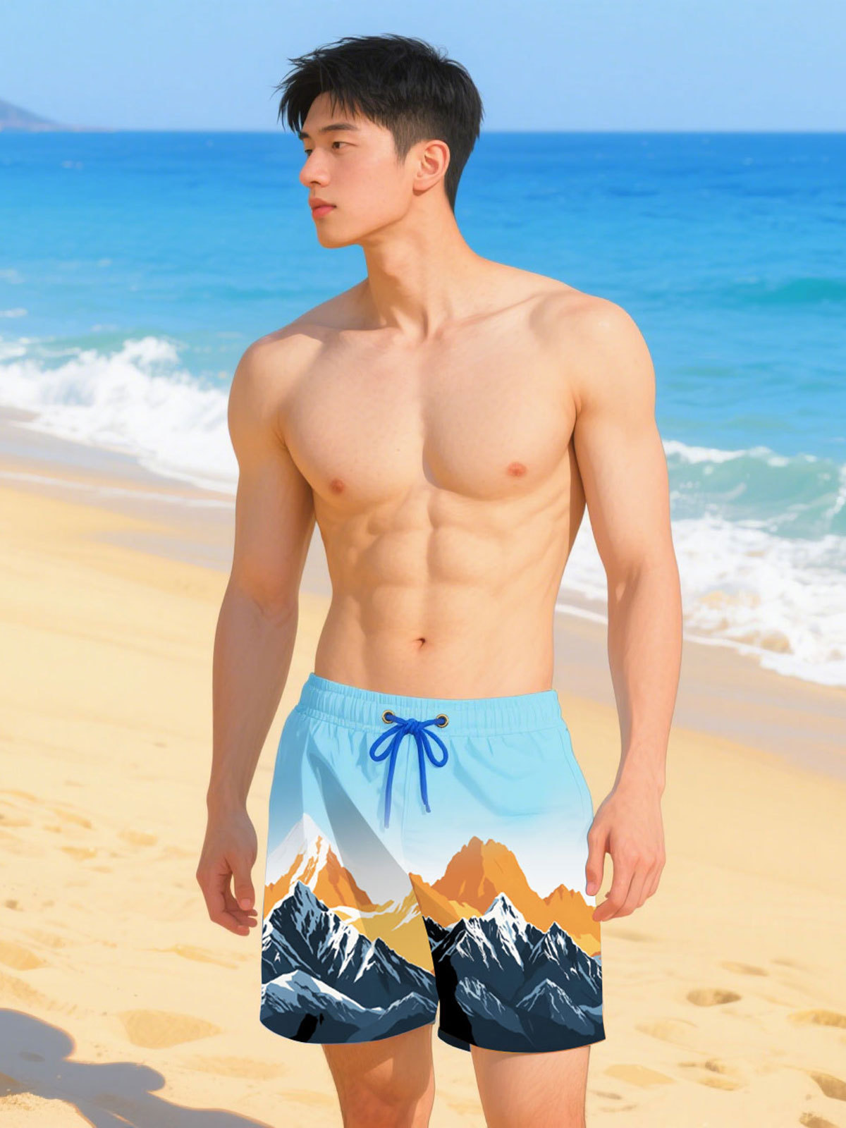 Bañador traje de baño para hombre bañador boxer para hombre talla grande de secado rápido suelto 2025 nuevo equipo de piscina