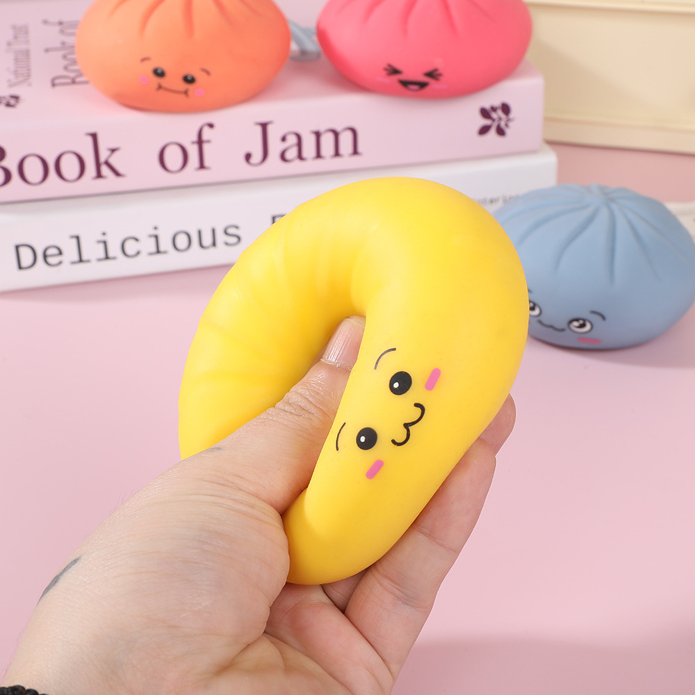 Caja Sorpresa de Peluche de Panecillo al Vapor, Juguete Antiestrés de Rebote Lento, Artículo Popular en TikTok, Venta al por Mayor Transfronteriza