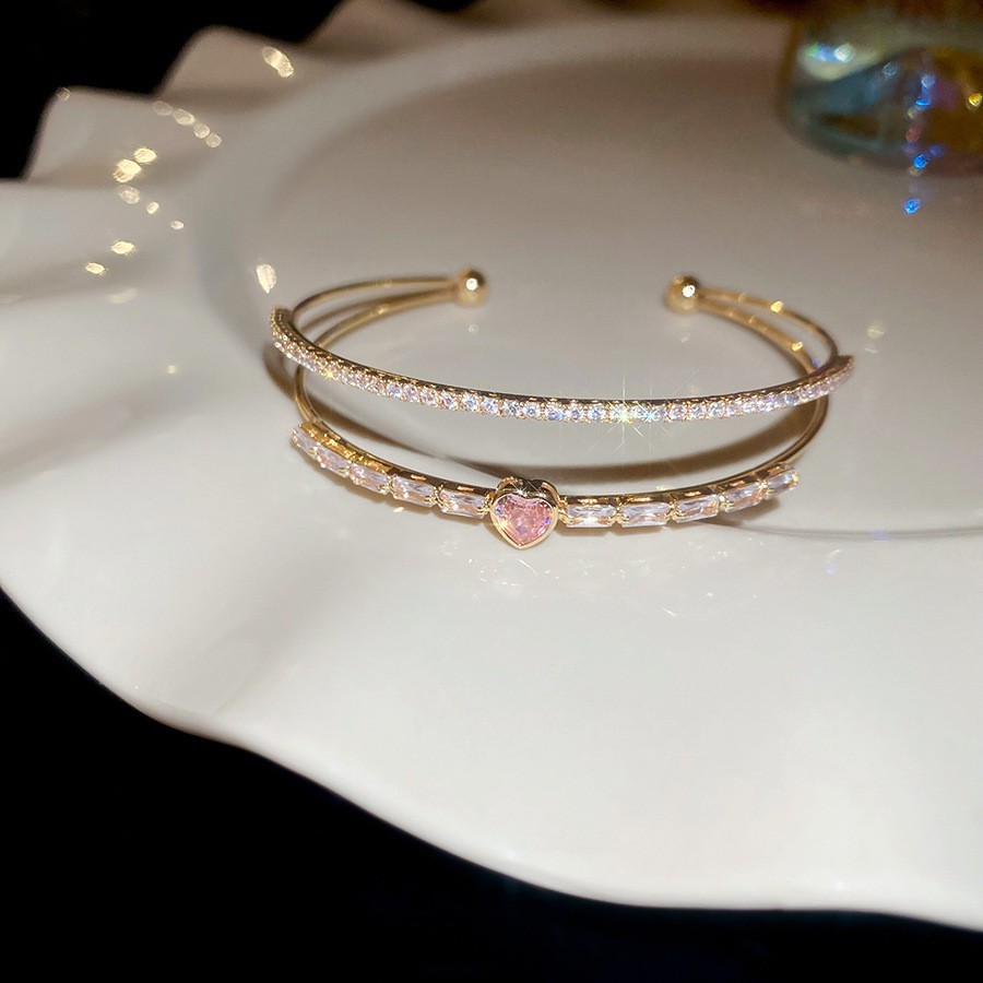 Pulsera elástica de diamantes de múltiples capas con perla artificial ins pulsera de moda exquisita pulsera de alta gama hermosa transfronteriza