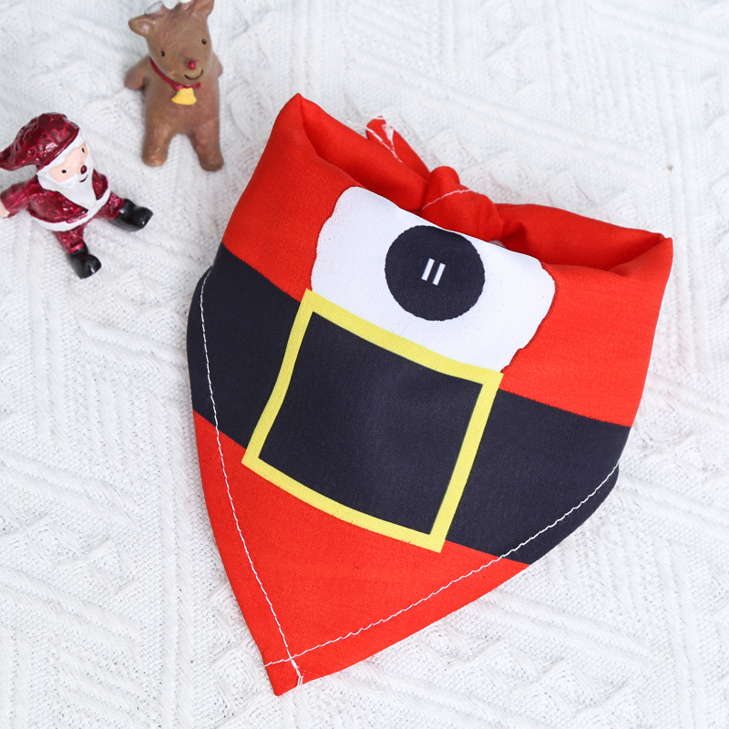 Pañuelo triangular navideño para perros y gatos, suministros para mascotas para perros pequeños, medianos y grandes, bufanda para gatos con decoración para perros para todas las estaciones.