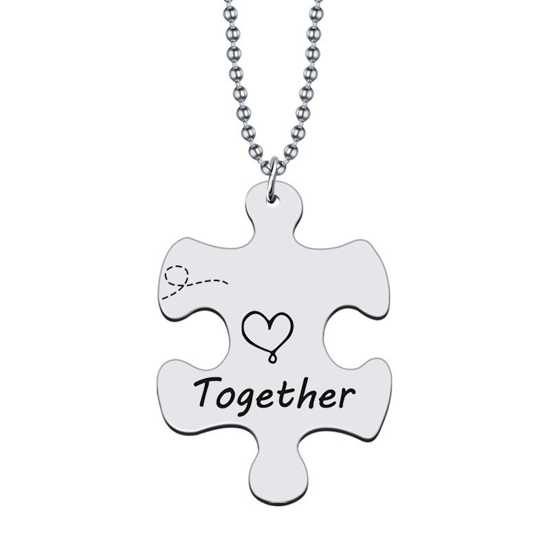 Togehter silver necklace