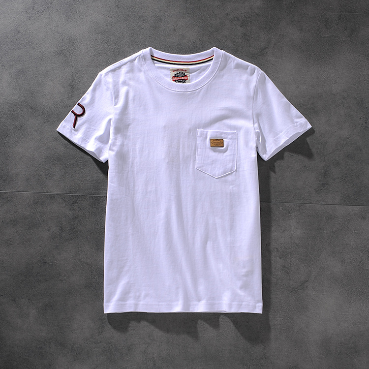 Air-rainbow American retro minimalist chest bag men's round-neck short-sleeved T-shirt youth half-sleeve AR809 27
