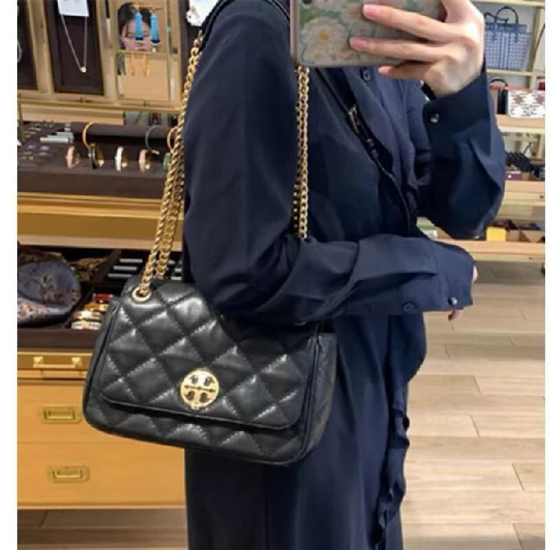 TB女性バッグクラシック菱格チェーンバッグ春夏流行斜めショルダーバッグ軽豪華ブランド脇下カバンショルダーバッグ|undefined