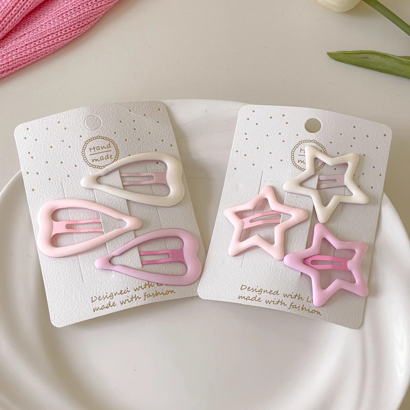 Niña pentagonal broca de cabello BB dopamina y2k broca de cabello dulce fría broca de cabello fría broca de cabello fría