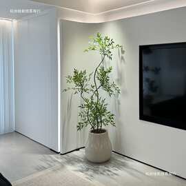 南天竹绿植室内客厅仿生假树轻奢花大型落地盆栽